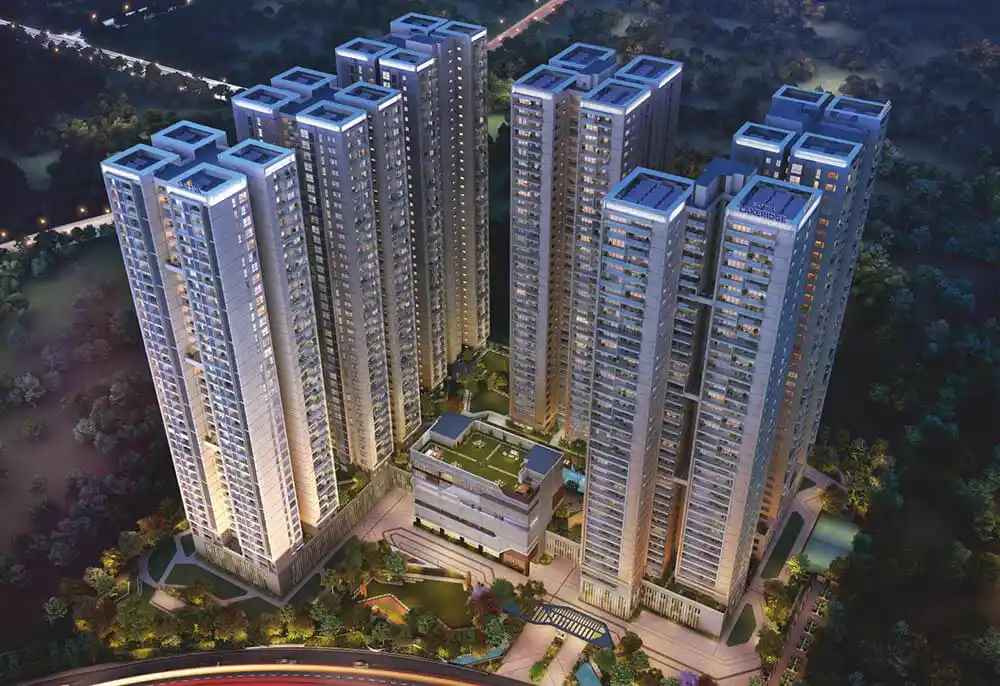 Sattva Lakeridge Aerial View by Sattva Group located in Neopolis, Kokapet, Hyderabad West